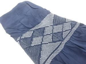 正絹　絞り菱模様男物兵児帯